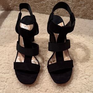 Diane Von Furstenberg Black Strappy Sandals